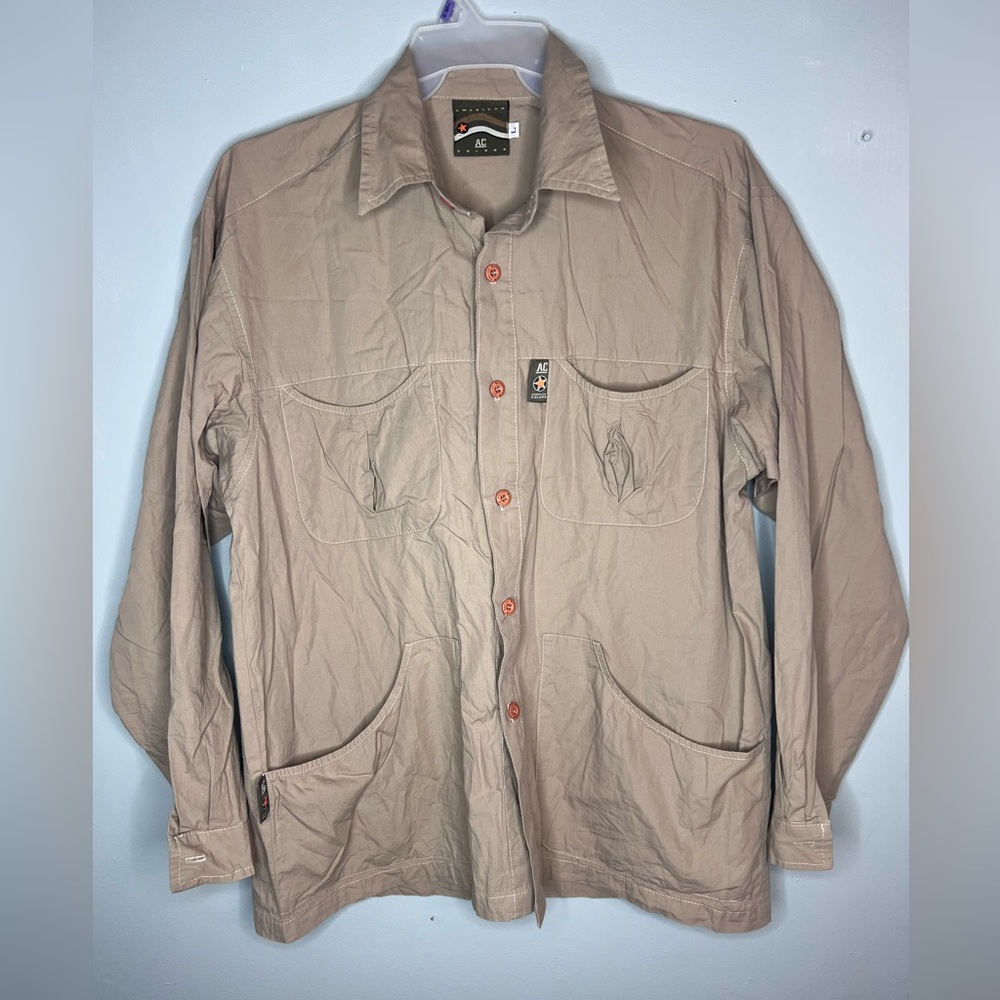 American Colors Range Field Button Up Long Sleeve Shirt Size Large